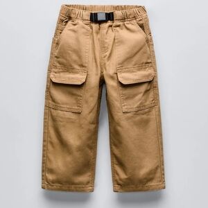 ZARA Kids Tan Cargo Pants